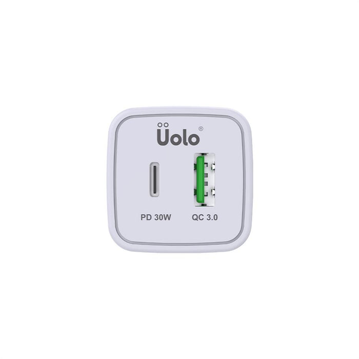 Uolo Volt 30W PD Wall Charger with 18W USB A Port