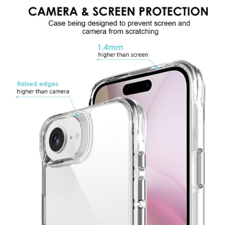 Uolo Soul+ Protective Case, iPhone 16e, Clear