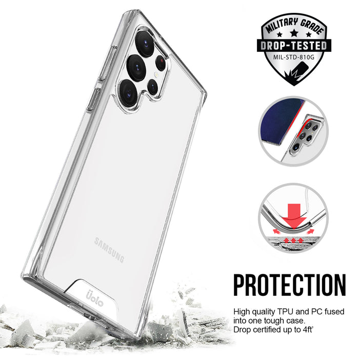 Uolo Soul+ Clear Protective Case for Samsung Galaxy S23 Ultra