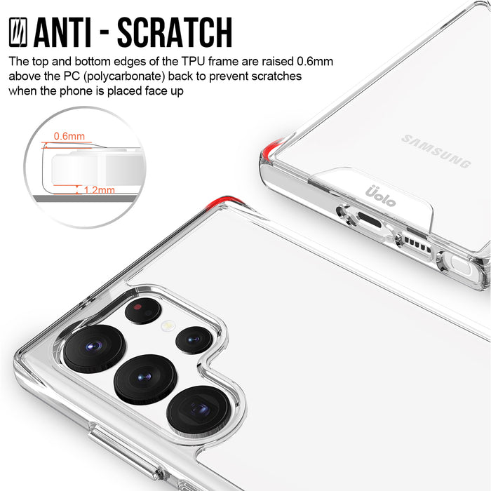 Uolo Soul+ Clear Protective Case for Samsung Galaxy S23 Ultra